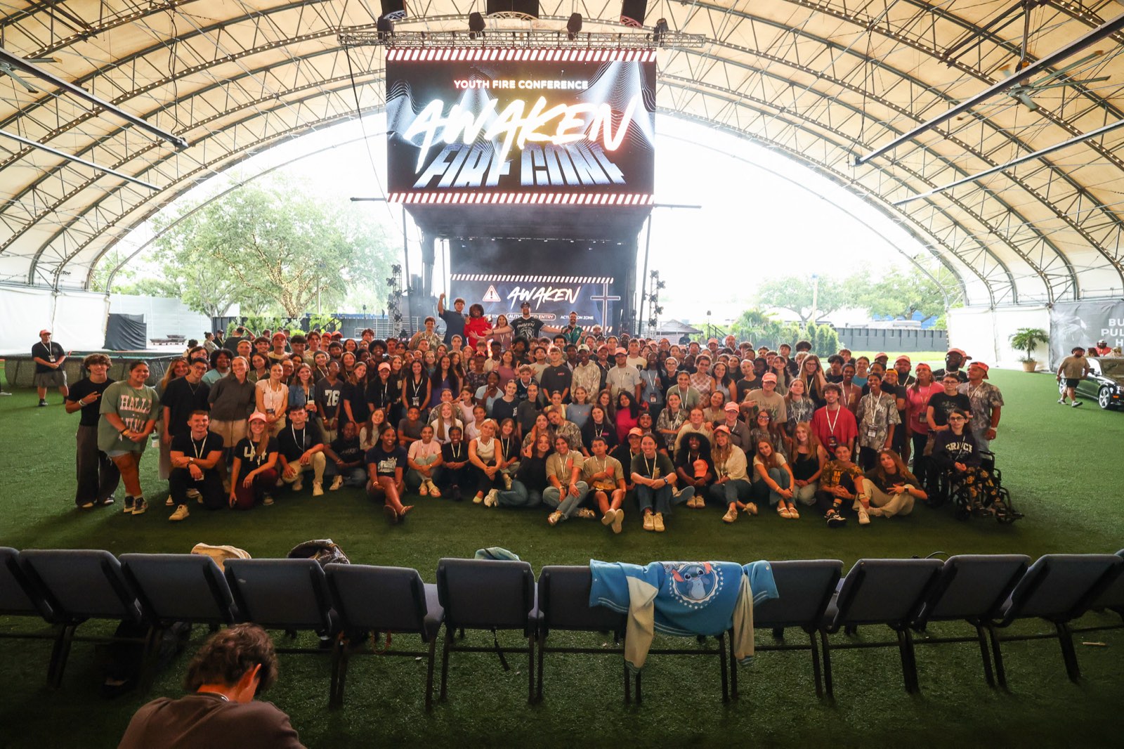 Youth Week group photo in the River Pavilion